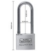 Burg Wächter 40 65 Burg 770 HB Padlock Aluminium Titanium