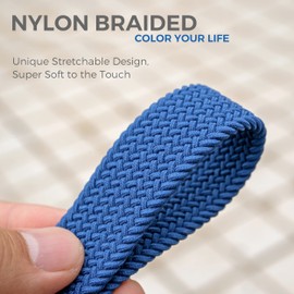 SENLLY Wrist Strap Lanyard, Original Stretchy Key Ring Lanyard, 102 Atlantic Blue