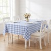 Maymiss 100% Waterproof Gingham Vinyl Tablecloth, Heavy Duty Oil Spill