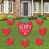 Big Dot of Happiness Berry Sweet Strawberry - Yard Sign