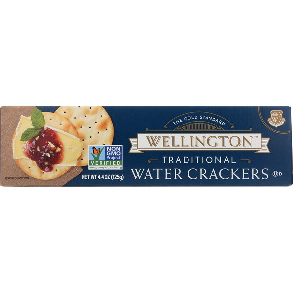 Wellington Traditional Water Crackers, 4.4-Ounces (Pack of 12)