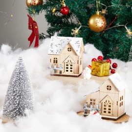 QXCFTW Fake Snow, Christmas Fake Snow Decoration, Artificial Snow, Snow Blanket, Artificial Snow for Crafts, Fluffy Fake Snow for Crafting Indoor Xmas Tree Winter Snow Scene Decoration (7 Oz)