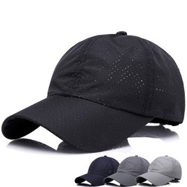Womens Quick-Drying Criss-Cross Sun-Hat Mesh-Ponytail Summer Baseball Hats Cap (Balck01, Free, one_Size)