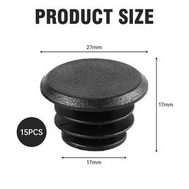 Pack of 15 Handlebar Plugs Road Bike, Bicycle Handlebar End Caps, Handlebar End Plugs Bar Ends, Plastic Handlebar Plugs for Mountain Bike, MTB BMX, Handlebar End Plugs for Road Bike and Bicycle,