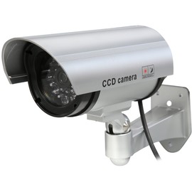 Rosewill Fake Security Surveillance CCTV Dummy Camera, with LED Light & Warning Security Alert Sticker