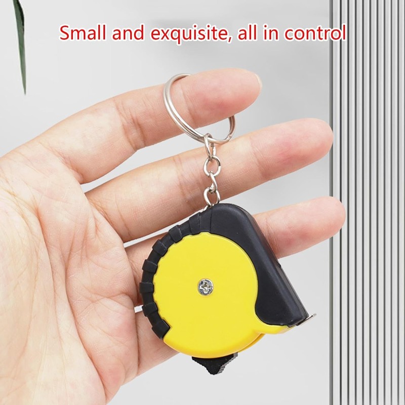 Mini Tape Measure Keychains Tape Measure Retractable Measuring 1M/ 3ft