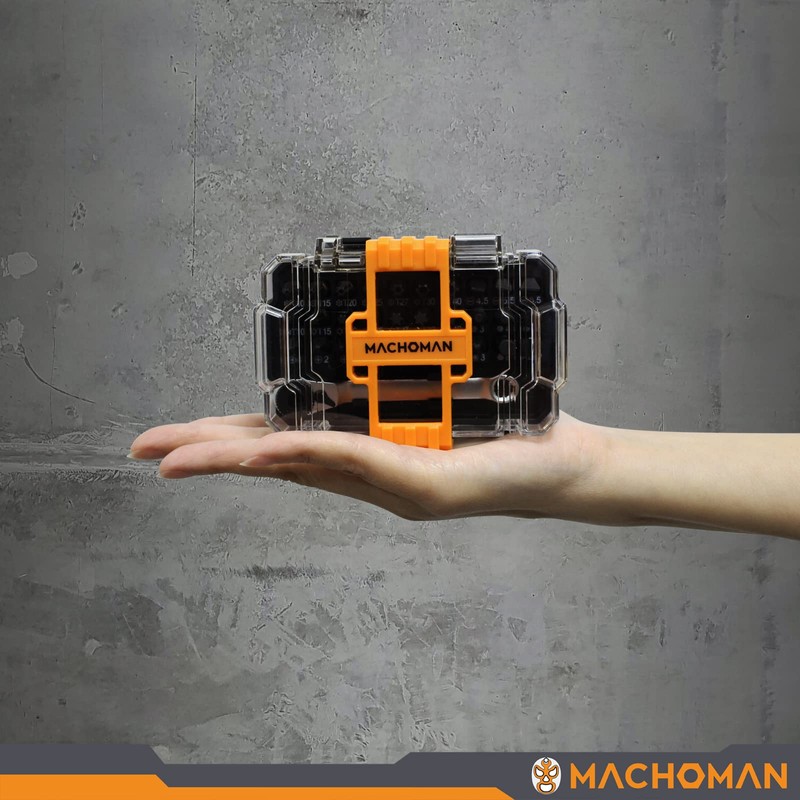 MACHOMAN 1MC031 31 Piece Portable Bit Case Equipped with 30
