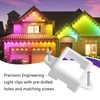 40 Sets,Light Clips for Govee Outdoor Light （Square） Secure Mounting