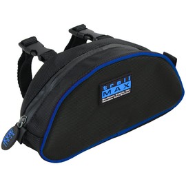 TrailMax 500 Series Pommel Pocket Saddle Bag for Horse Trail Riding; Saddle Pommel Pocket Western & Endurance Saddles; Cellphone Horn Bag; Trail Riding Cellphone Pommel Pocket; Blue Piping