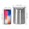 Stainless Steel Desktop Trash can Mini Storage Container Kitchen Makeup