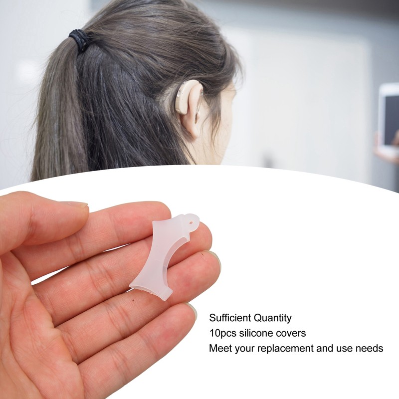 Hearing Aids Protective Cover Stretchable Silicone Hearing Amplifier Dust Protector