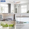 CJOY Ceiling Fan with Lights, 52 Inch Low Profile Ceiling