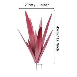 Generic Rustic Metal Tequila Agave Sculpture, Wind Resistant Vivid Iron Plant Statue Figurines Ornament for Country Garden Courtyard Lawn Patio Decor, Metal Yard Art Holiday Outdoor Decorations (B)