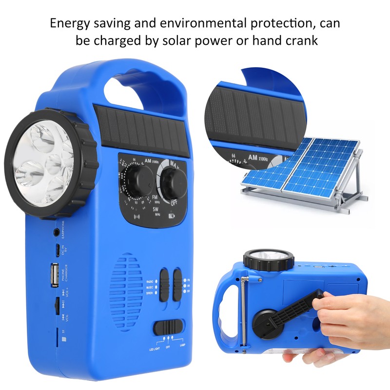 Hand Crank Solar Radio AM FM SW Emergency Radio with