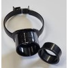 Floplast Soil Pipe Black Strap Boss with 50mm Solvent Boss