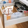 MARRTEUM 12 Pieces Plastic Drawer Guides Drawer Track Rail Slides