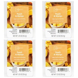 Mainstays Scented Wax Cubes, 1.25 oz, 4-Pack, Peach Mango