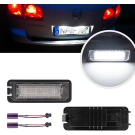 Mingrui test 2pcs LED License Plate Lights Number Lamp for MK5 GTI MK6 MK7 Golf 5 Glof 6 Golf 7 New Beetle Passat CC Rabbit Eos Phaeton Polo Lupo Powered by Xenon White LED with Can-bus Error Free