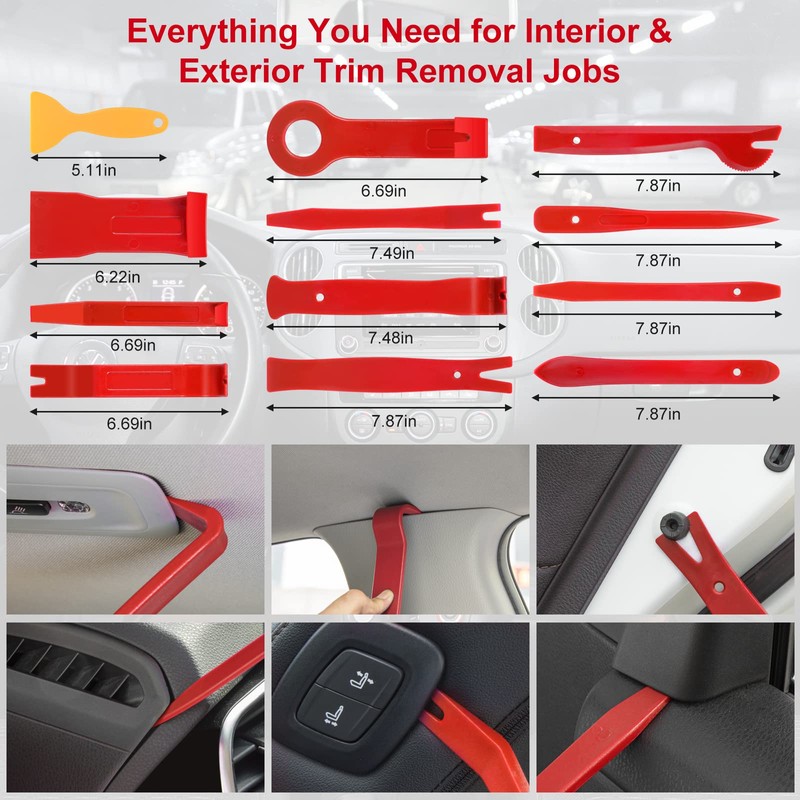 Eaukar 330 Pcs Trim Removal Tool Kit, Car Removal Tool
