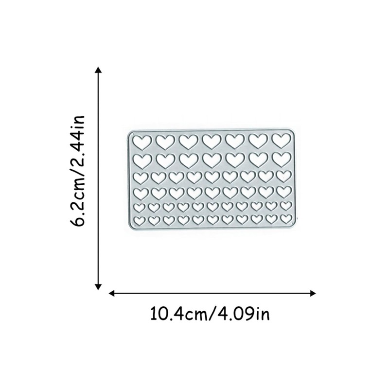 Heart Background Die Cuts for Card Making Decoration Metal Cutting