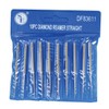SE 10-Piece Diamond-Coated Tapered Bead Reamer Set - 2-¾ Inch