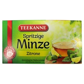 TEEKANNE Minze Zitrone (mint lemon) / 2x 20 tea bags / fresh + direct german-import