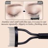 Inralimot Eyelash Comb Eyebrow Brush Eyelash Separator Mascara Applicator Eyelash