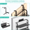bukfen Over The Door Shoe Organizer,6-Tier Adjustable Door-Mounted/Wall-Mounted Shoe Rack,Heavy-Duty
