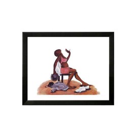 The Art Depot Overheated by Annie Lee (17.5 x 21 inches - Black Frame)