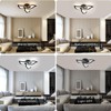 DELIPOP Modern Ceiling Light, 21W Dimmable Ceiling Lamp Remote Control,
