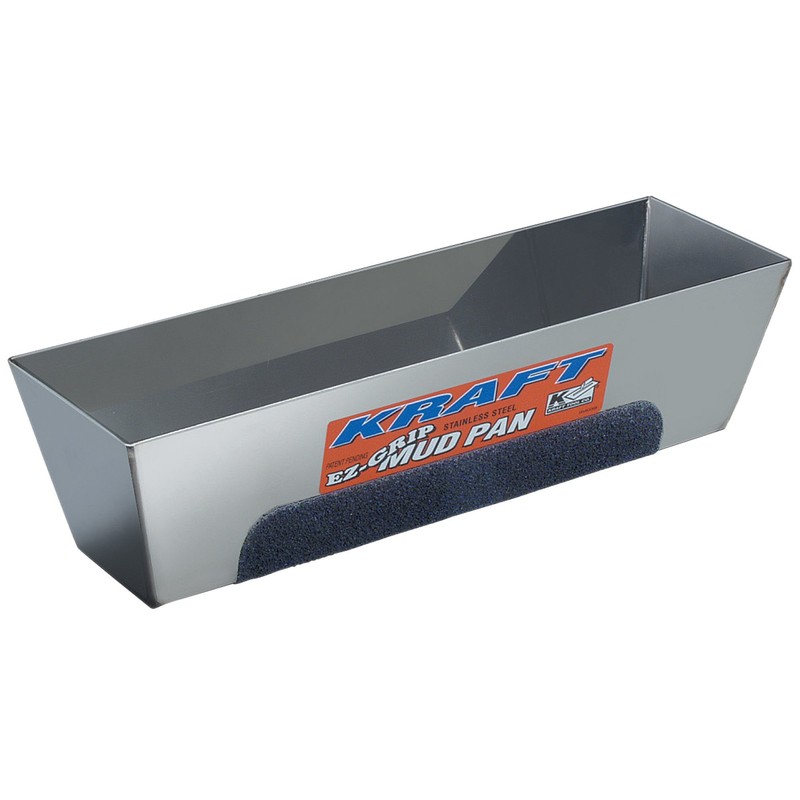 Kraft Tool DW724 EZ-Grip Mud Pan, 14-Inch x 3-Inch