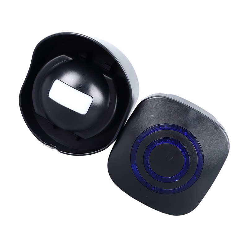 Motion Sensor Doorbell Black 38 Ringtones Wireless Door Entry Welcome
