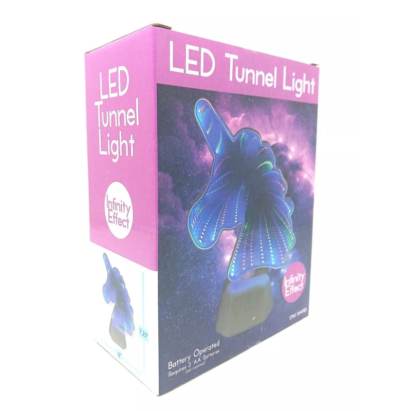 Unbranded Unicorn Head Shaped LED Tunnel Light Infinity Effect