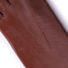 Harssidanzar Leather Gloves for Men, Winter 100% Rabbit Fur Lined