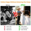 Lconvicely Egg Grabber for Chicken Eggs – Extendable Egg Picker