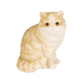 Uvia Sitting Right Facing Exotic Short Hair (Mini) 2.2 x 1.9 x 2.6 inches (5.5 x 4.7 x 6.5 cm) Doll Figurine Figurine Animal Garden Decoration Cat H24024
