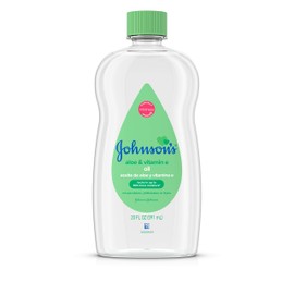 JOHNSON'S Aloe Vera & Vitamin E Baby Oil 20 oz (Pack of 9)