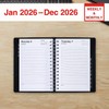 Staples 2026 Year 5" x 8" Daily Appointment Book, Black