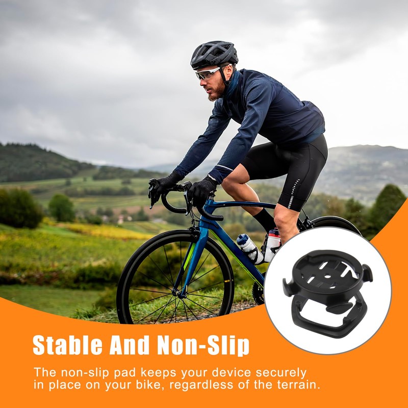 Quarter-turn Bike Mount Compatible with GPS Computers –Secure Handlebar Stem
