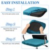 sourcing map 2 Pcs Office Chair Cover, Stretchable Soft Rotating