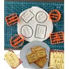 Dycica 4PCS Funny Cookie Moulds Set for Baking, Cookie Molds