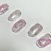 ˡᴬᴺᵀᶤˡ Glitter chain handmade nail tip - Short Square S