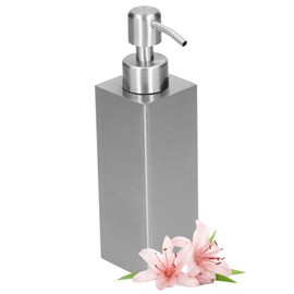 Stainless Steel Soap Dispenser Bottle, Dish Soap Dispenser Hand Lotion Bottle Brushed Nickel Countertop Liquid Soap Dispenser for Kitchen, Bathroom and Bedroom, 250ml