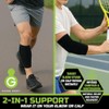 Green Drop Herb-Infused Compression Sleeve for Elbow & Calf Support