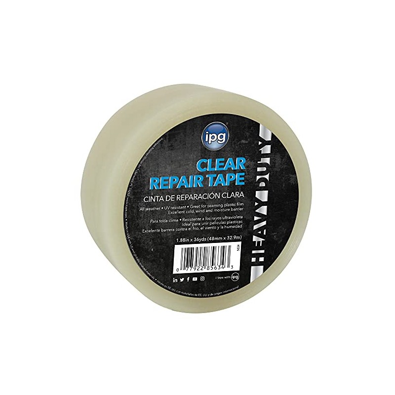 IPG Clear Poly Repair Tape, 1.88" x 36 yd, (Single