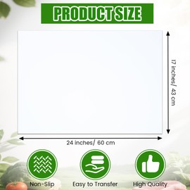 Patelai 15 Pcs Disposable Cutting Boards Sheets 24" x 18" Plastic Large Flexible Cutting Mat for Kitchen Chicken Meat Fish Vegetables Cooking Traveling Camping Crafts Art Project