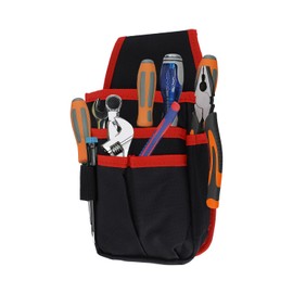 Small Tool Bag Belt, 25 x 15 cm Professional Electrician Tool Bag 600D Oxford Fabric Waterproof Hardware Tool Organiser Garden Belt Bag