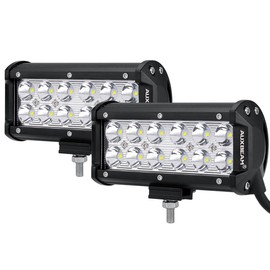 Auxbeam 7" Super Bright LED Spot Light Bar, 36W IP67 Waterproof - Off Road Driving Light for Trucks, 4x4, Military, Boating, Farming & Heavy Equipment