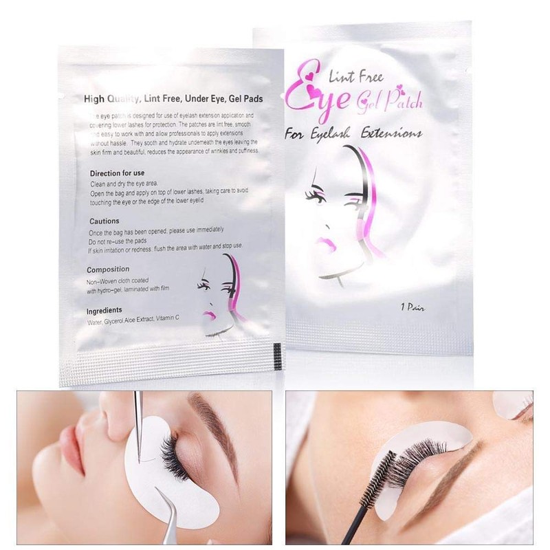 50 Pairs Eye Professional Eyelash Lash Extension Under Eye Gel Patch