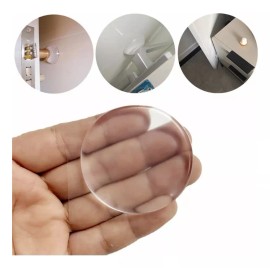 Estuchelandia Tope De Puerta Silicona Autoadhesivo Protector De Pared 6pzs